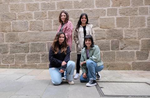 Maite Martinez, Clara Miñán, Laura e Coral Piñeiro