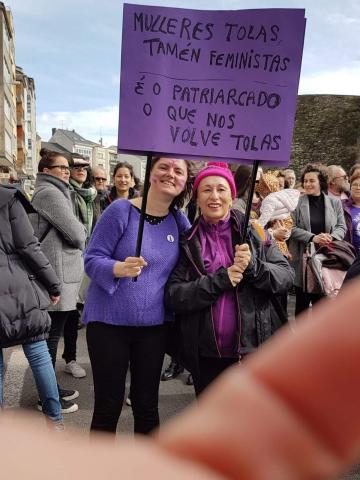 Manifestación feminista en Lugo. 2019