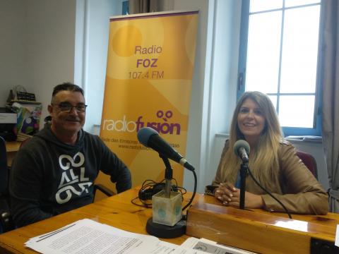 Anxo Rivas de Radio Foz e Susana Falcón de Radiofusión