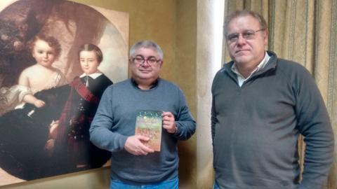 Ramón Loureiro con Henrique Sanfiz en Radio Fene