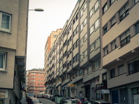 Rúa Francisco Vales Villamarín.  Os Castros.  A Coruña