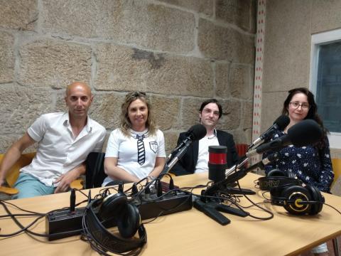 Kiko da Silva en Radio Redondela con Carlos Sardiña, Tatty Lavandeira e Lorena Otero