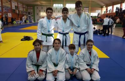 Judokas de Fene en Vilalba. Marzo 2018.
