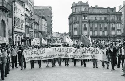 25 de xullo de 1980.Manifestación nacionalista. Fotografía: Xan Carballa