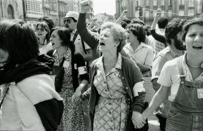 Luz Fandiño no 25 de xullo de 1980. Santiago de Compostela