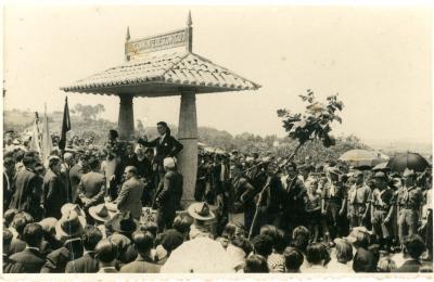 Inauguración Monumento ao Camiñante Descoñecido. 1 xullo 1934